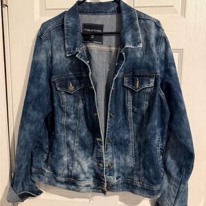Maurices Washed Blue Denim Jacket